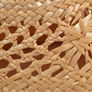 Sombrero de paja, de señora, detalle